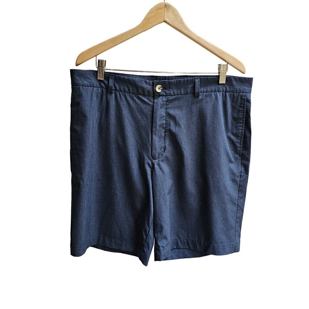 Tailor Byrd Men's 36, Dark Blue Navy, Golf Shorts With Button Closure